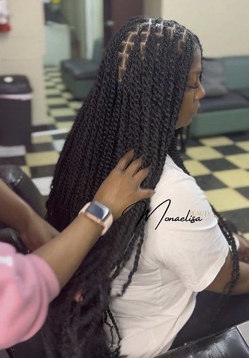 Two Strand Twists with Extensions for Stunning Length