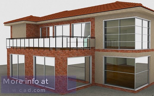 C4D插件LWCAD让你在15中建模出专业的房子模型（中文字幕）