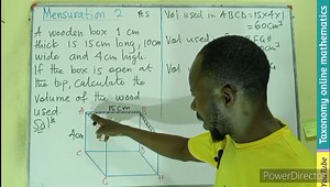 2.9K views · 122 reactions | How to find the volume of wood used in making a cuboid #21stdigiskillz #followerseveryone | Taxonomy online mathematics | Facebook
