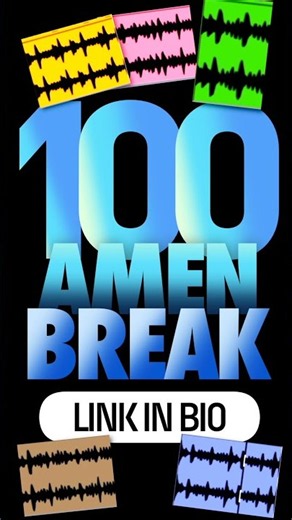 100 AMEN BREAK : SAMPLE PACK #amenbreak #drumandbass #flstudio #dnb