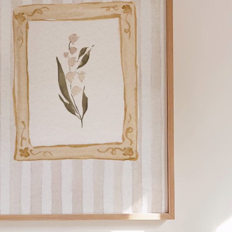 May Birth Flower (lily of the Valley) Vintage Floral Art Printable, Digital Download - Etsy