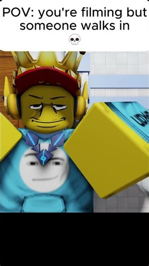 POV: You're filming but someone walks in💀 #trend #roblox #robloxedit #meme #memes #funny #gaming