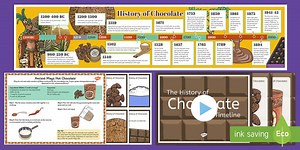 The History of Chocolate Timeline Worksheet Pack