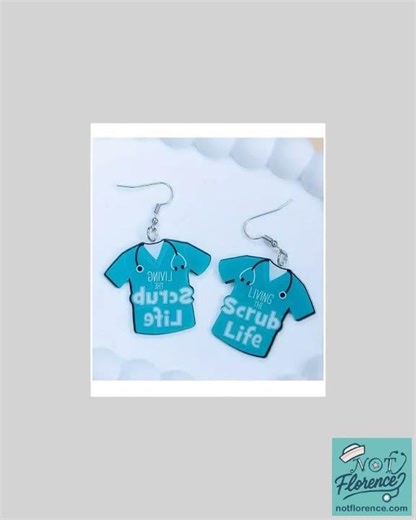 NURSE THEME UNIFORM ACRYLIC EARRING
