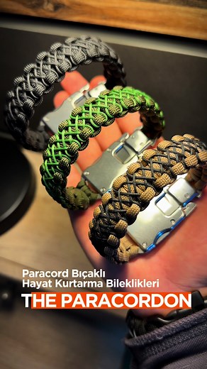 Survival Paracord Bracelets with Knife - Military Gear