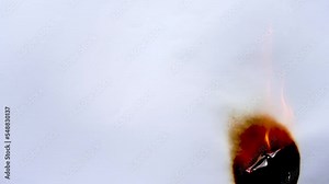 Burnt paper animations for overlays and video effects. Cinematic Stock Footage Elements. Paper burning effect for transition video and copy space