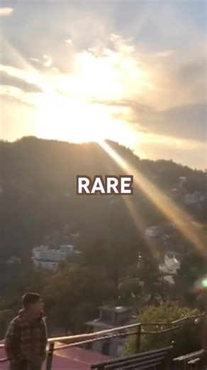 Rare Sunset Over Himalayan Clouds (No Music) #mussoorie
