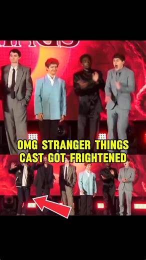 Omg Stranger Things cast got frightened #strangerthings