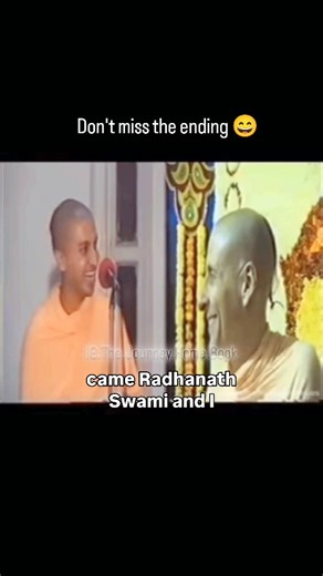 The Journey Home Book by Radhanath Swami on Instagram: "Hilarious yet enlightening story shared by @officialgaurangadas about @radhanathswami! Video Credit: @rg_media_mumbai"