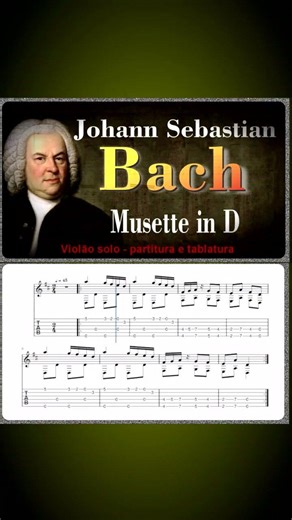 Musette // Johann Sebastian Bach // Partitura e Tablatura PDF