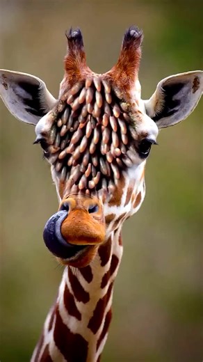 Giraffe Head Cleaning ASMR Sounds in 2D Animation