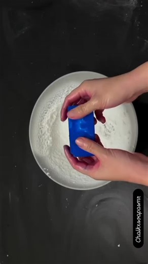 chalk x soap asmr❤️ on Instagram: "Blue🤤💙"