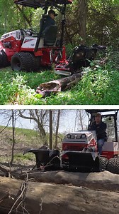 Adapt to the job. The Power Grapple works up front for out-front visibility or on the rear for dual-action attachment use. Versatility that works for you. See it in action - ventrac.com/contact/demo | Ventrac