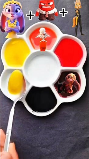 Cartoon Character Color Mix – What Happens When They Combine 🎨✨