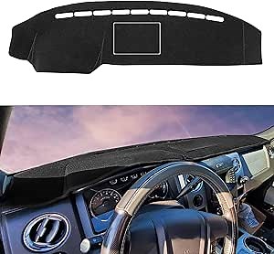 SKYLOTEC Dash Mats Custom Fit for Ford F-150 F150 Raptor 2009 2010 2011 2012 2013 2014 Dashboard Cap Pad Carpet Protector