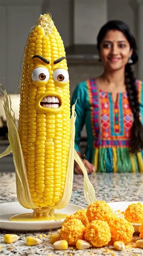 Boiled Corn vs. Cheese Balls: WHO WINS? 🌽👊🧀#trending #healthylifestyle #junkfood #aifighting