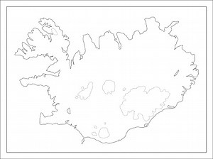 This is a map of iceland.