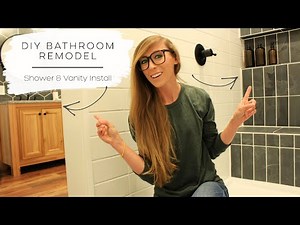 DIY Bathroom Remodel--Installing the Shower and Vanity