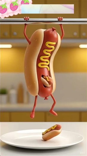 Hot dogs are here! 🌭 #FunnyAnimation
