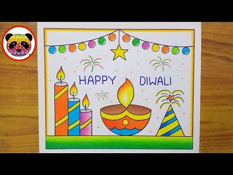 Diwali Drawing / Diwali Drawing Easy Step By Step / Happy Diwali Drawing / Diwali Festival Drawing