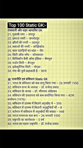 most important Questions statics gk #trainding