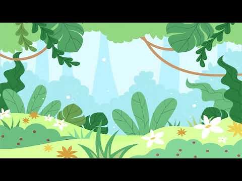 jungle forest animation background - (No copyright, FREE USE, LOOP ) kids background