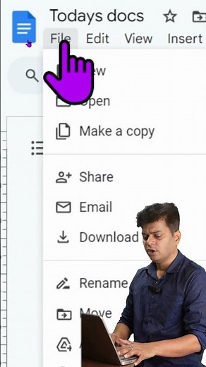 How to convert google docs in pdf? #shortsvideo #googledocstutorial