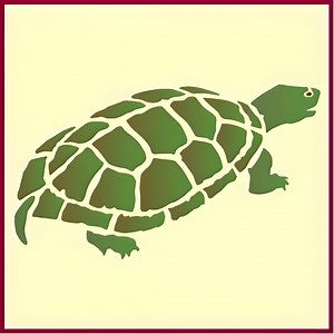 Turtle Stencil - 6.2" X 3.5" - Forest Mountain Terrapin Wildlife African Wild Animal DIY Painting Home Decor DIY Crafts - the Artful Stencil - Etsy UK