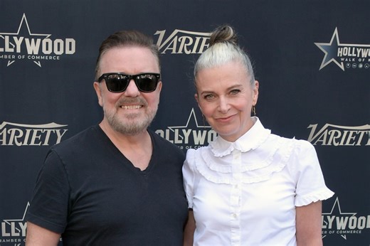Ricky Gervais’s partner Jane Fallon reveals she has been diagnosed with breast cancer