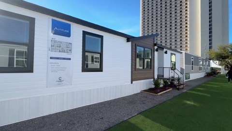 YES! Modern/trendy touches throughout this BRAND NEW mobile home! Prefab House Tour | Chance's Home World