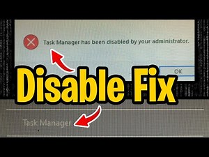 Task manager has been disabled by your administrator | Task Manager not working