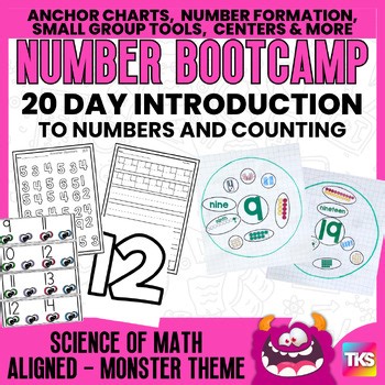 Numbers  1-20:  Number Bootcamp  (Monster Theme)