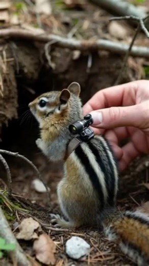 🐿️ Chipmunk POV: A Camera on Its Back Exploring a Hidden Underground#wildlife #animalphotography
