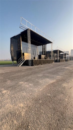 Mobile stage truck trailer on Instagram: "Four mobile stages, filmed in one day. All units are designed for large-scale outdoor events, offering professional stage space, clear height, and stable structures. Built for performances, festivals, touring shows, and public events. Scenes like this are not just ideas on paper, but carefully built on the factory floor before the tour begins. 👉Want to know more? Contact us! 📩 WhatsApp: +86 15649809626 📧 Email: huayuan@hystagetruck.com 🌐 Web: www.hys