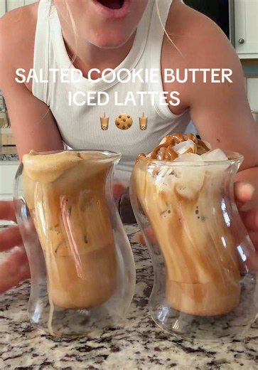 Delicious Iced Salted Cookie Butter Lattes Recipe