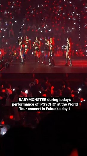 babymonster performed psycho in fukuoka day1 concert 🔥#babymonster #monstiez #ahyeon #yg #asa