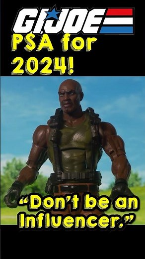 GI Joe PSA "Don't Be an Influencer" with Roadblock. #gijoe #hasbro #80snostalgia #gijoeclassified