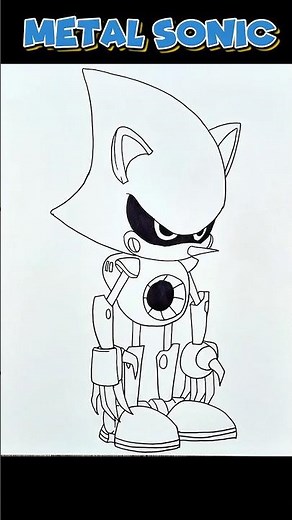 How To Draw METAL SONIC | Sonic The Hedgehog #sonicthehedgehog #metalsonic #drawing