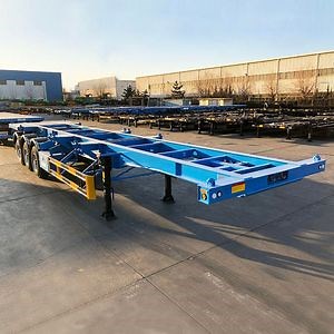 [Hot Item] 20 Feet Two Axles Skeleton Chassis Container Transport Track-on Suspension System