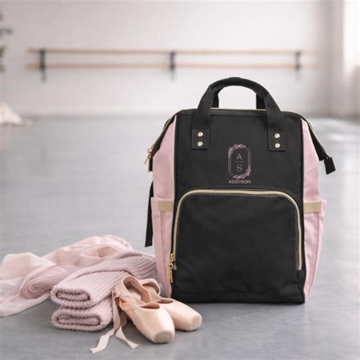 Personalized Ballet Dance Bag, Ballerina Studio Backpack, Custom Name Dance Class Bag, Ballet Gift for Girls, Recital Gift - Etsy