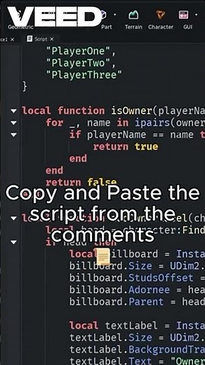 ⭐ How to make a Owner Title in Roblox Studio ⭐ #roblox #coding #shorts #viral #trending #tutorial