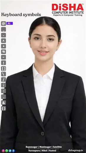 learn_with_disha on Instagram: "⌨️ Keyboard Symbols Made Easy! Learning computer basics starts with understanding the symbols we use every day. In this reel, you’ll learn common keyboard symbols and their names, helping you type smarter and work faster. ✨ Why are keyboard symbols important? ✔️ Improve typing skills ✔️ Understand programming basics ✔️ Work confidently in MS Office ✔️ Use email & the internet effectively At DISHA Computer Institute, we focus on strong fundamentals to build confide