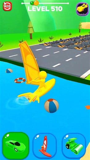 Shape Shifting Level 510 – Insane Speed Impossible Run! ⚡😱 #shorts