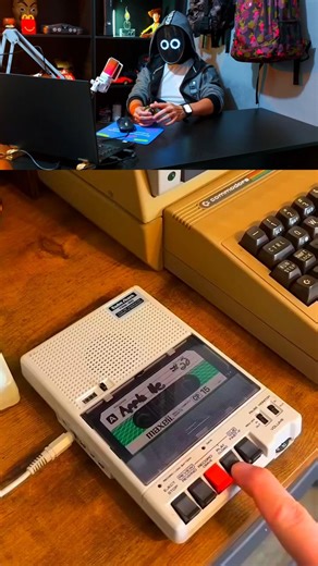 O "HD" DE FITA CASSETE!! 🍎📼 APPLE 2e + TANDY CCR 82!