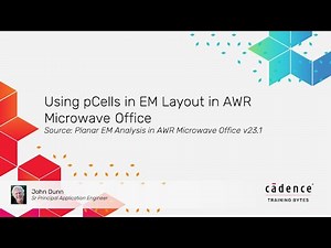Using pCells in EM Layout in AWR Microwave Office