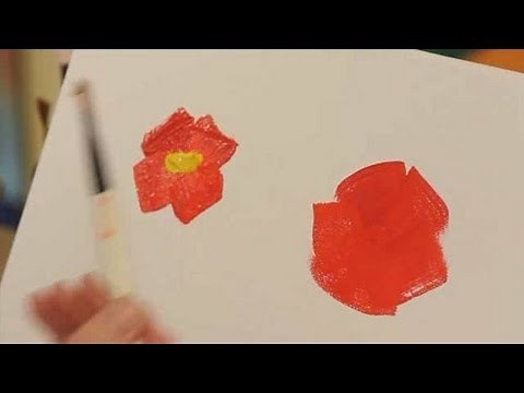 How to Paint an Abstract Flower | Acrylic Painting