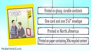 NobleWorks - 1 Hilarious Greeting Card for Birthday - Funny Birthday Cartoon, Comic Notecard - Bus Stop 8353