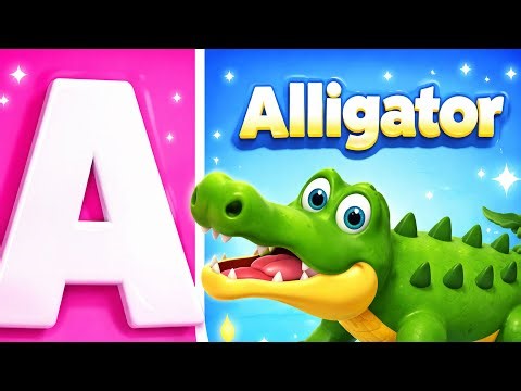 Phonics Animals Song 🅰️🐊 | Learn ABC Alphabet with Animals | Nursery Rhymes for Kids & Toddlers