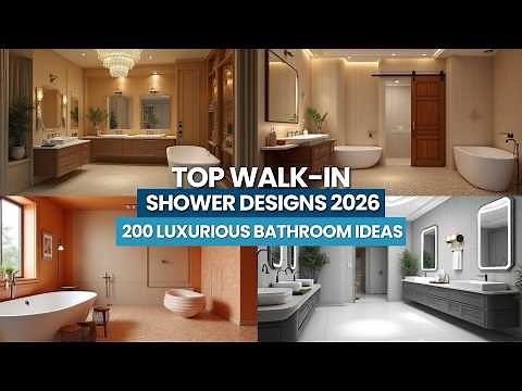 Top Walk-in Shower Designs 2026 | 200 Luxurious Bathroom Ideas | Fixing Expert