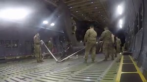 Moving Soldiers and equipment for a deployment is no easy task, let alone moving entire squadrons of AH-64 Apache helicopters. Here's a look at how the Army loads and transports helicopters in a C5 Galaxy for deployment. #ClimbToGlory | 10th Mountain Division